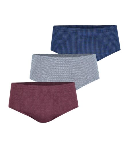 Lot de 3 slips taille haute fermé homme Trio Fantaisie Eminence