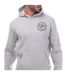 Mens Macksony Graphic Hoodie Grey Marl Duck And Cover-4