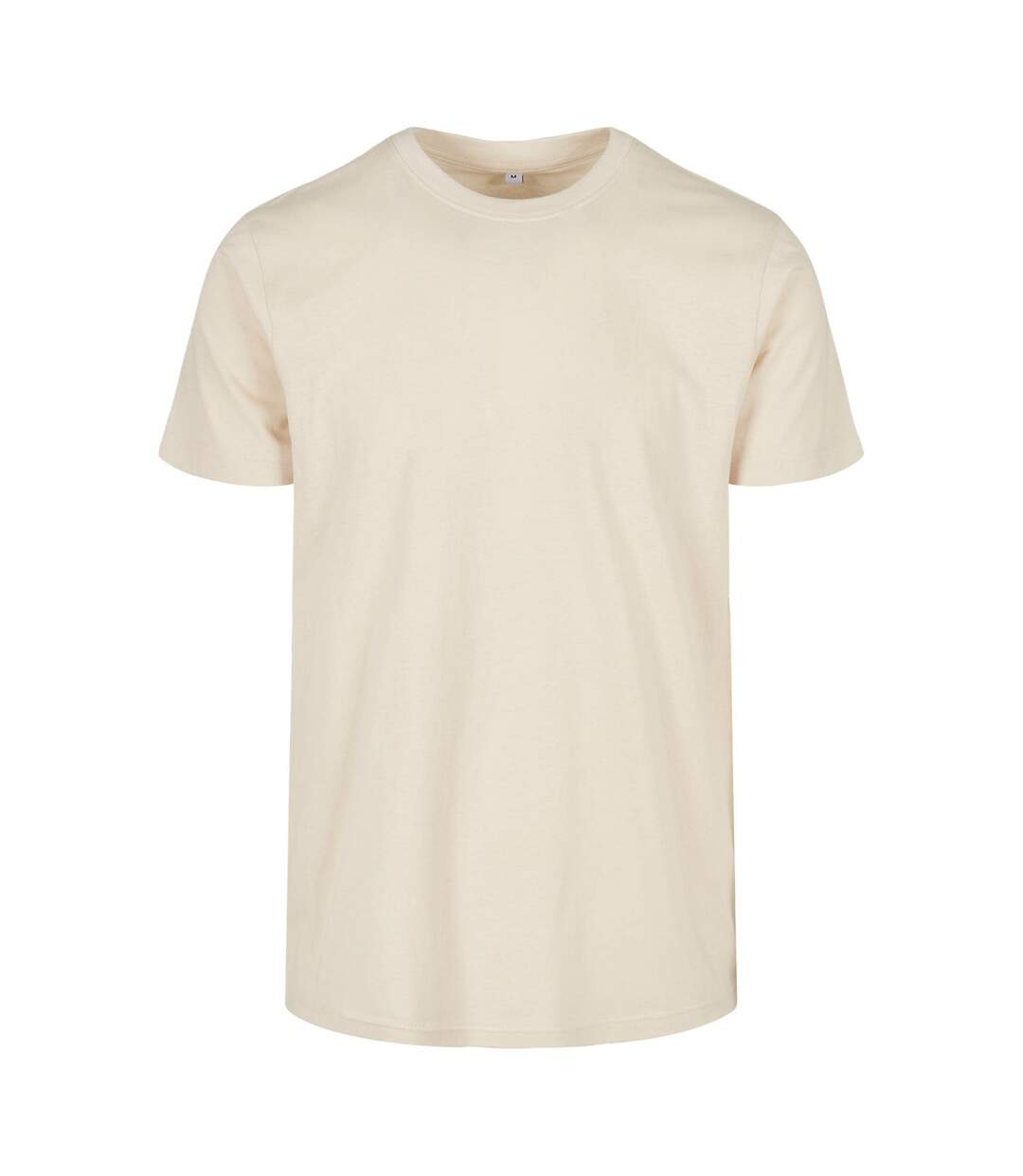 T-shirt Basique À Col Rond Pour Hommes Sable Build Your Brand-2