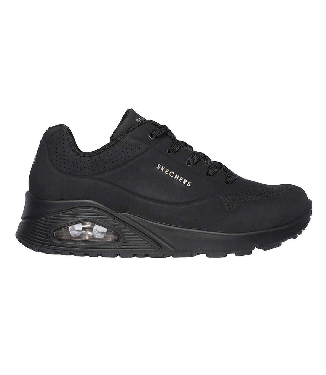 Baskets Uno Stand On Air Femme Noir Skechers-4