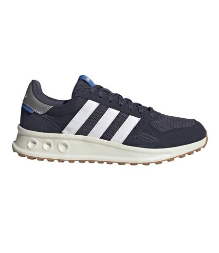 Mens Run 84 Suede Trainers Navy White Silver Adidas