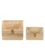 Lot de 2 Boîtes Déco en Bois Perle du Sahara 28cm Naturel-2