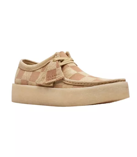 Chaussures Style À Carreaux Wallabee Homme Marron Clarks