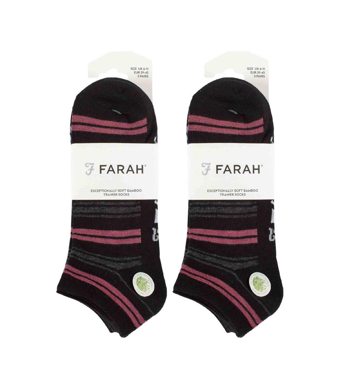 10 Pack Mens Breathable Bamboo Plain Trainer Socks-2