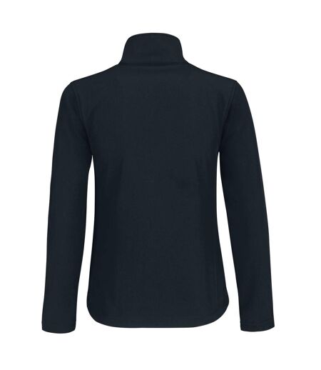 Womens/ladies Id.701 Soft Shell Jacket Navy Blue B&C