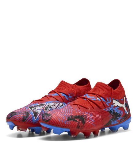 Mens Future 8 Match Firm Ground Football Boots Red Blue Puma
