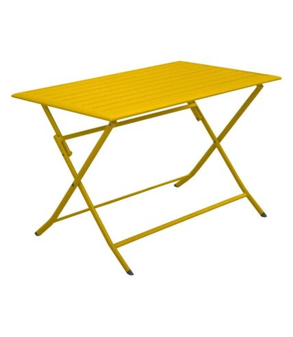 Table pliante en aluminium Lorita 110 cm Tournesol