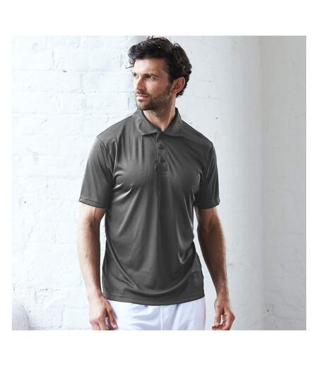 AWDis Just Cool Mens Smooth Short Sleeve Polo Shirt (Jet Black)