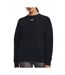 Sweat noir femme under armour rival fleece-1