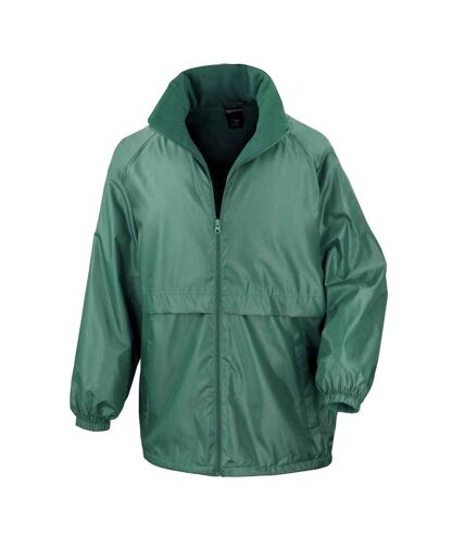 Mens microfleece lined jacket bottle green Result Core