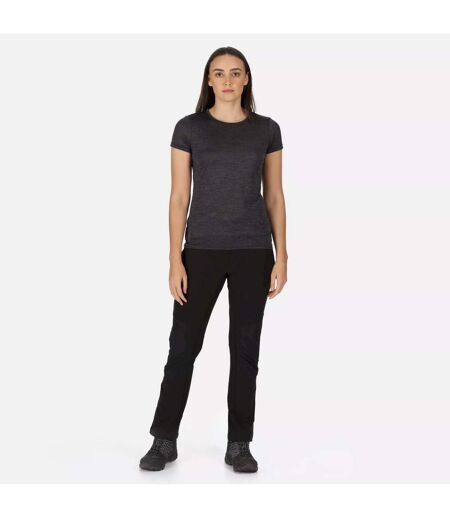Womens/ladies Questra Iv Stretch Hiking Trousers Black Regatta