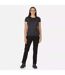 Womens/ladies Questra Iv Stretch Hiking Trousers Black Regatta-1