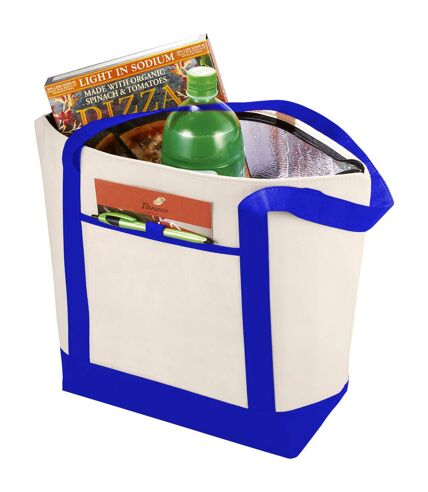 Bullet Lighthouse Non Woven Cooler Tote (Natural/Royal Blue) (44.5 x 15.2 x 34.3 cm) - UTPF1327