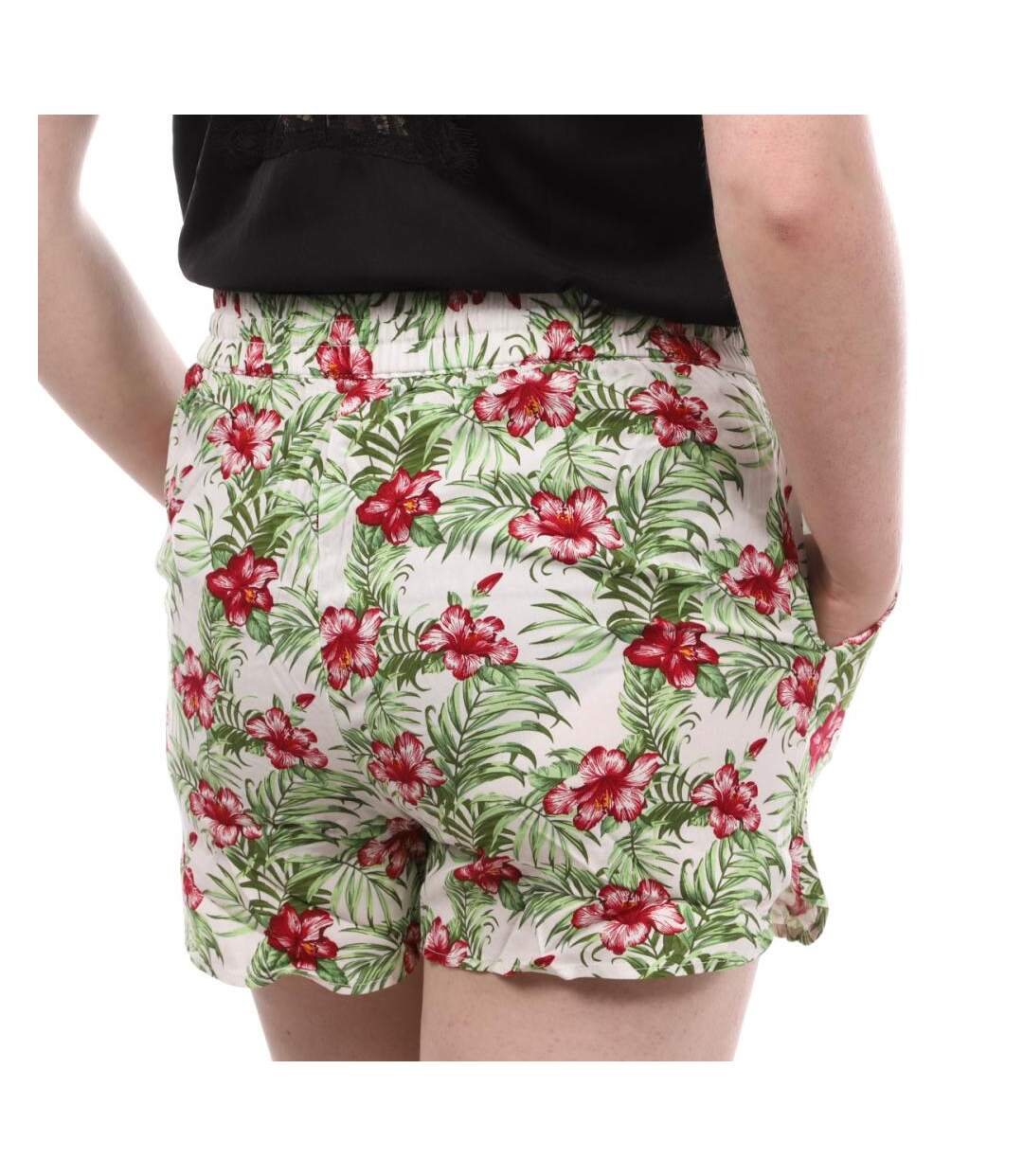 Short Blanc Fleurs Femme Vero Moda Easy - S-2