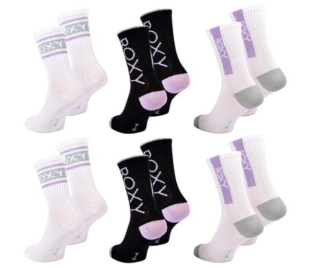 Chaussettes ROXY REGULAR CREW 6 Pcs 4548