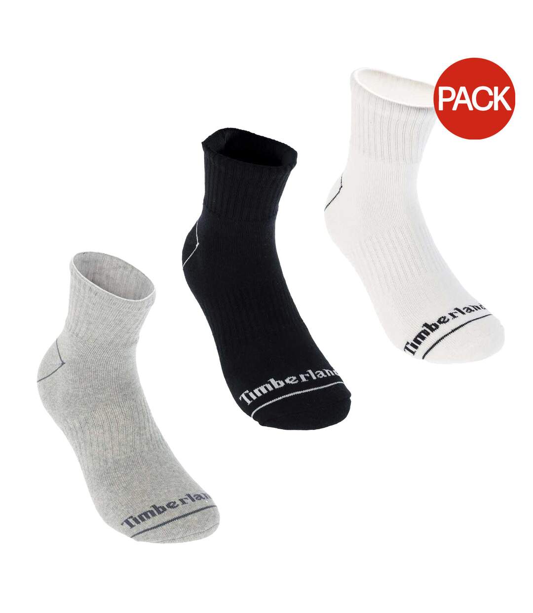 Chaussettes Bowden Homme Blanc Noir Gris Timberland-1