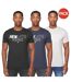 Pack of 3  Mens melvern t-shirt  multicoloured Henleys