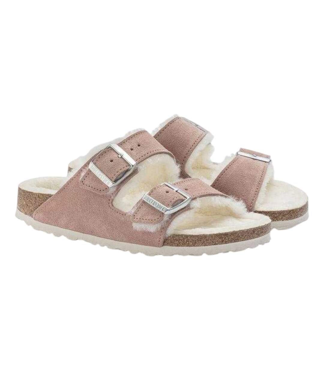 Claquettes Motif/style Logo Arizona Femme Rose Birkenstock-4