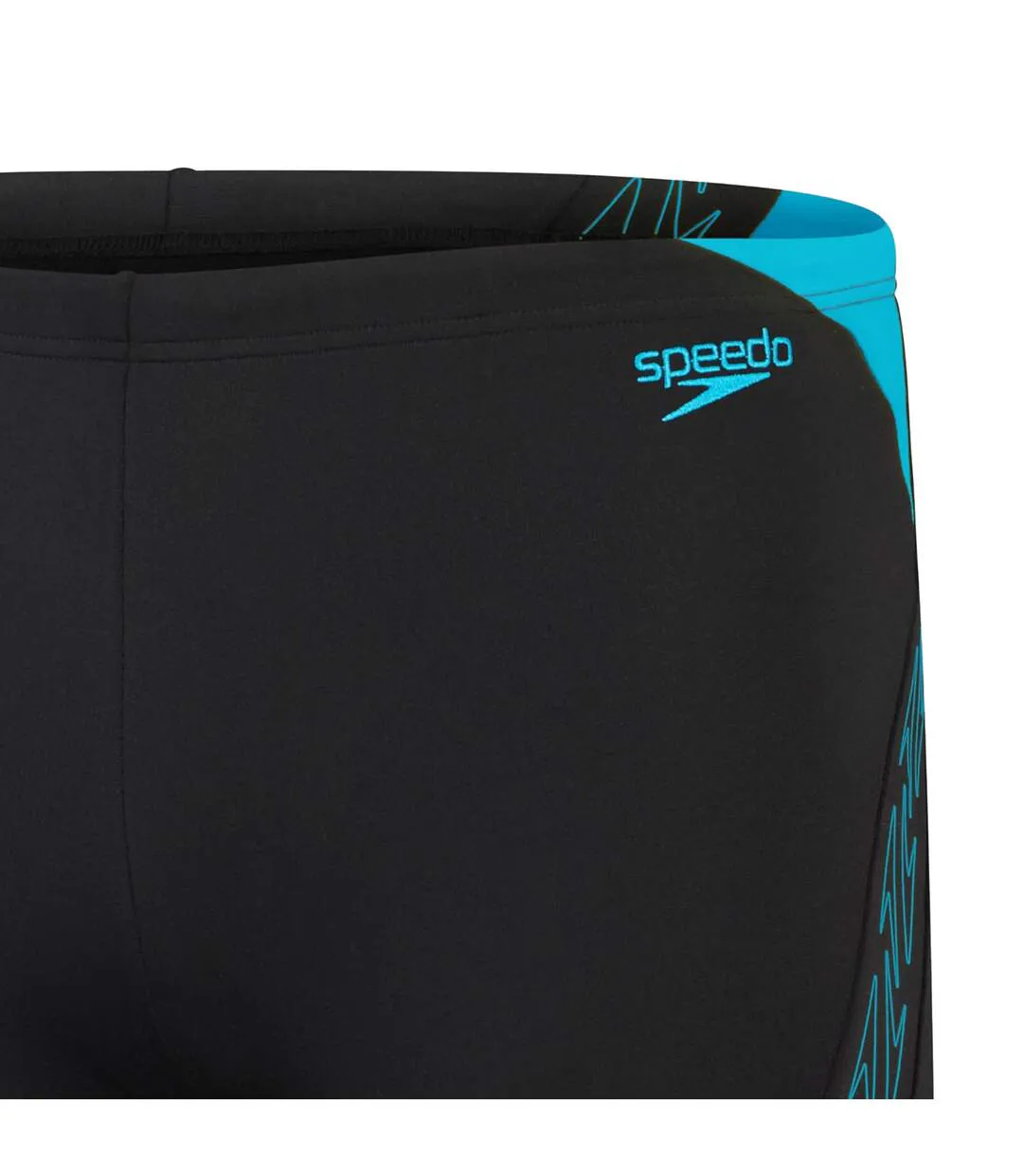Mens Hyperboom Splice Repeat Logo Swim Shorts Black Speedo-3