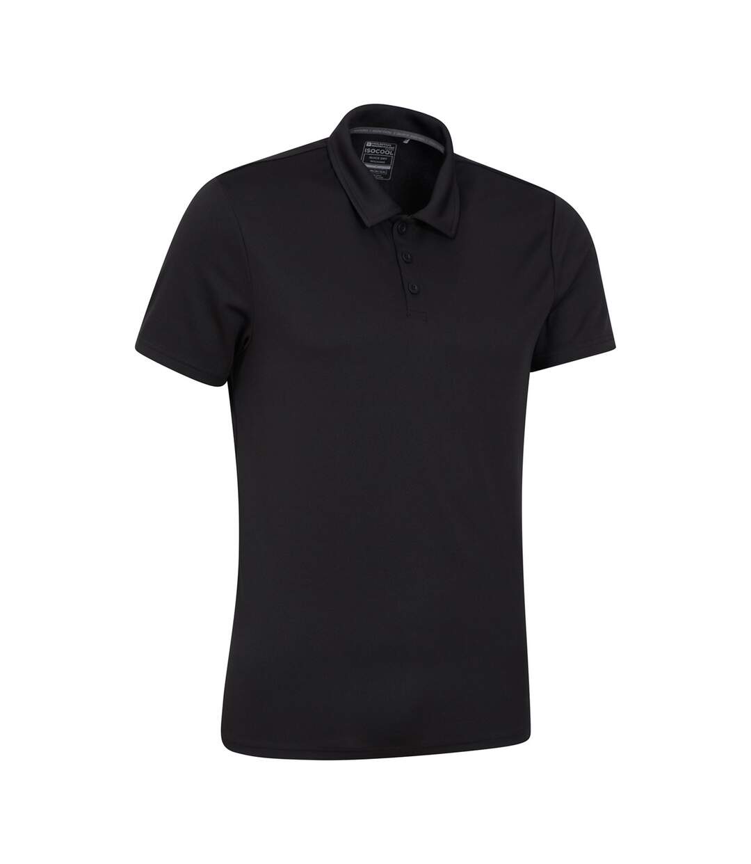 Mens Endurance Isocool Polo Shirt Black Mountain Warehouse-3