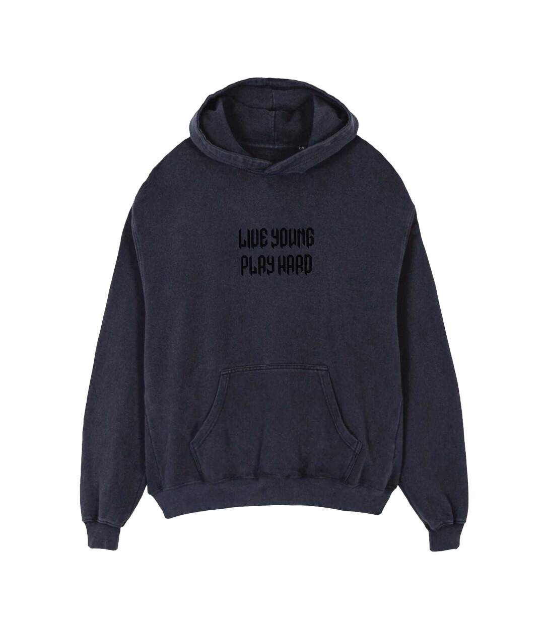 Mens Live Young Play Hard Hoodie Black LYPH-2