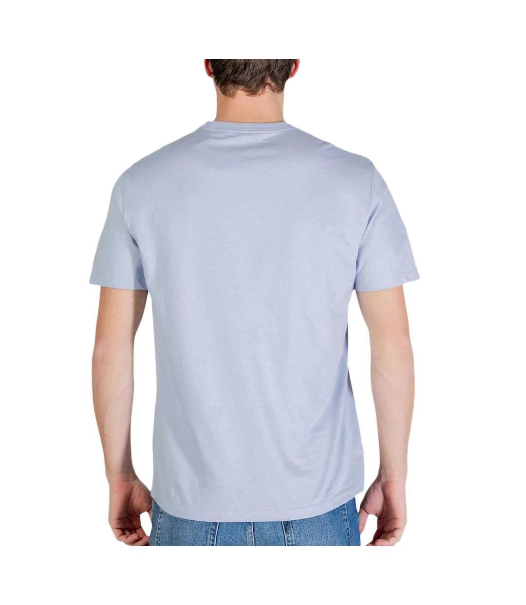 T-Shirt bleu homme calvin klein jeans 30s micro-2