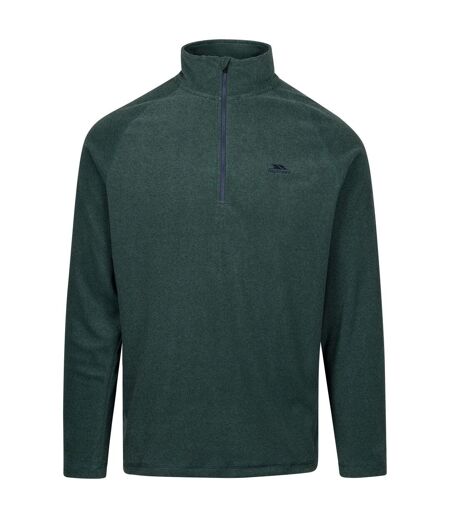 Mens keynote anti pilling 1/4 zip fleece top pine Trespass