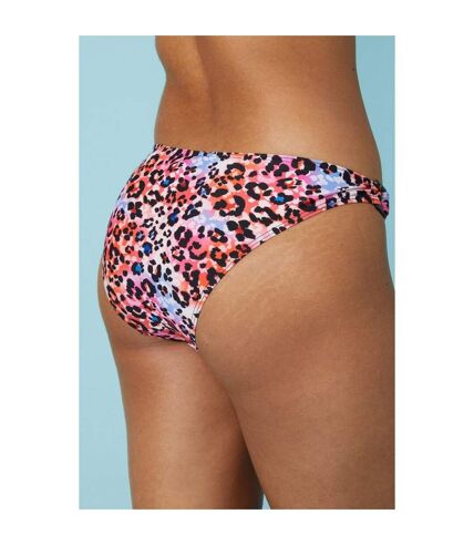 Gorgeous Womens/Ladies Animal Print Ring Detail Bikini Bottoms (Multicolored) - UTDH584