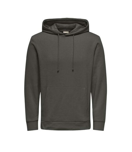 Sweat à capuche kaki homme only & sons hood