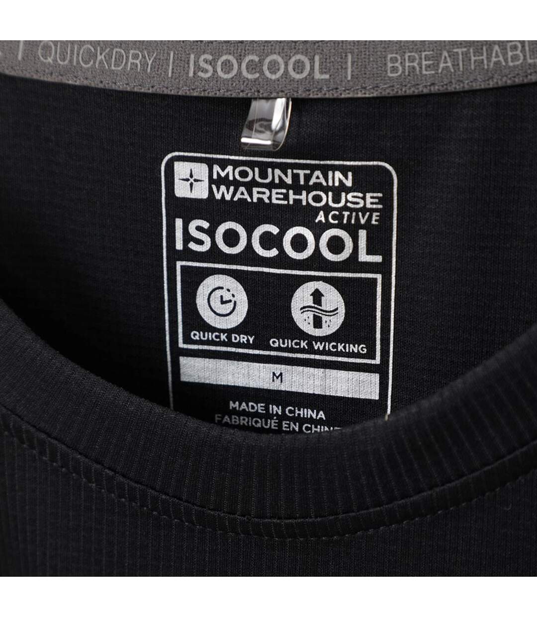 T-shirt Aero Homme Noir Mountain Warehouse-4