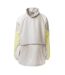 Womens/ladies Colour Block Oversized Hooded Jacket Grey Lacoste-3