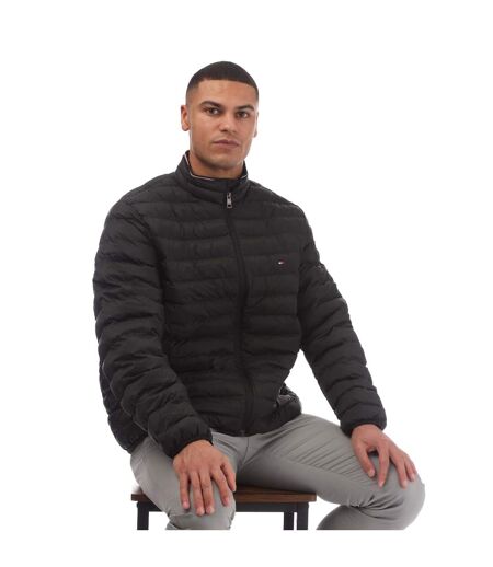 Mens Recycled Packable Padded Jacket Black Tommy Hilfiger