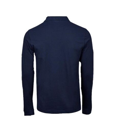 Polo Manches Longues Homme Bleu Marine Tee Jays
