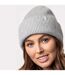 Ladies Fleece Lined Ribbed Thermal Turnover Hat for Winter-3
