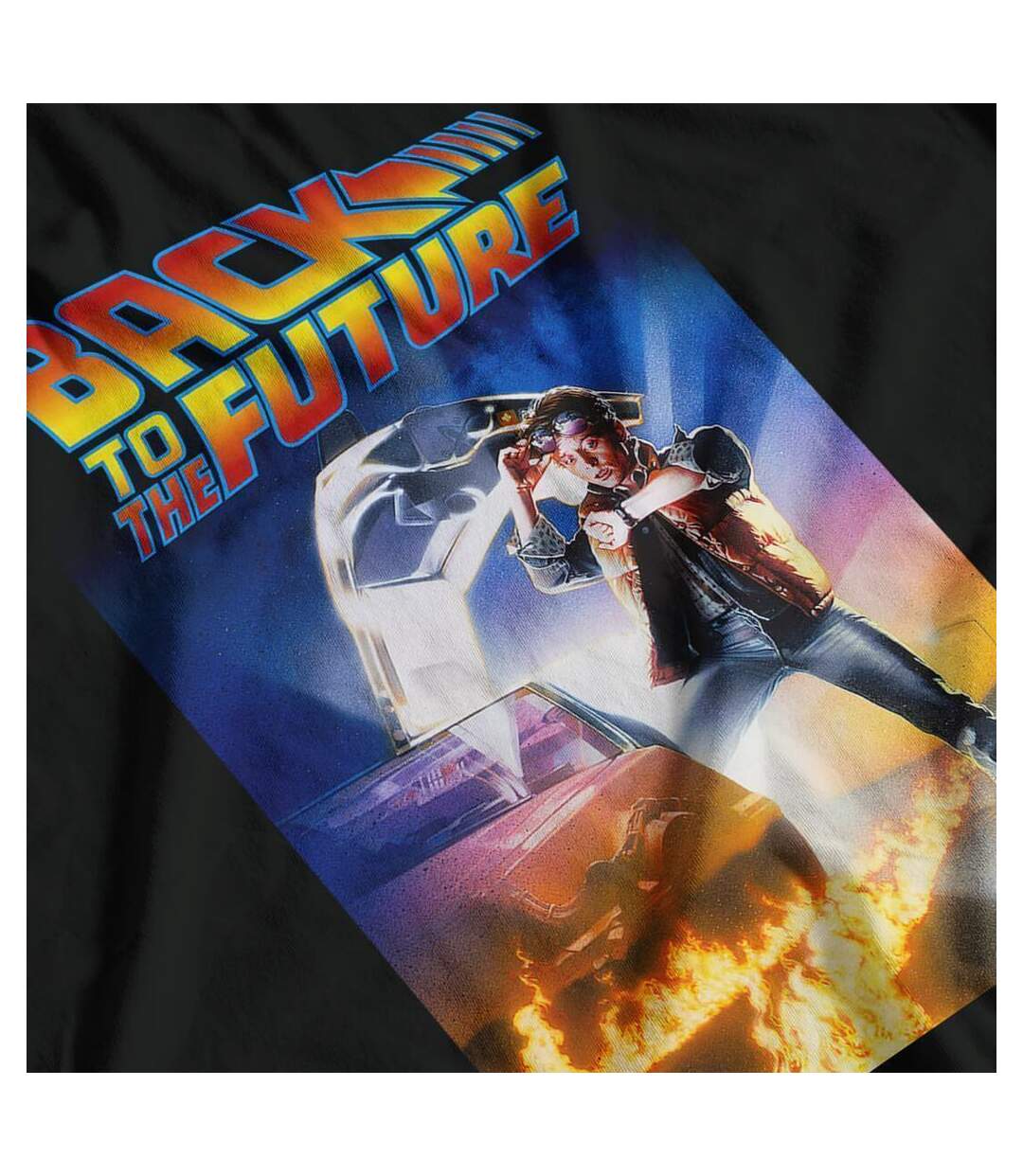 T-shirt adulte noir Back To The Future-3