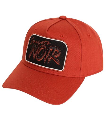 Casquette Ajustable Motif/style Texte Adulte Bordeaux Foncé Societe Noir
