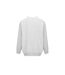 Womens/ladies Plain Polycotton Crew Neck Jumper Ice Grey Marl Slazenger-2