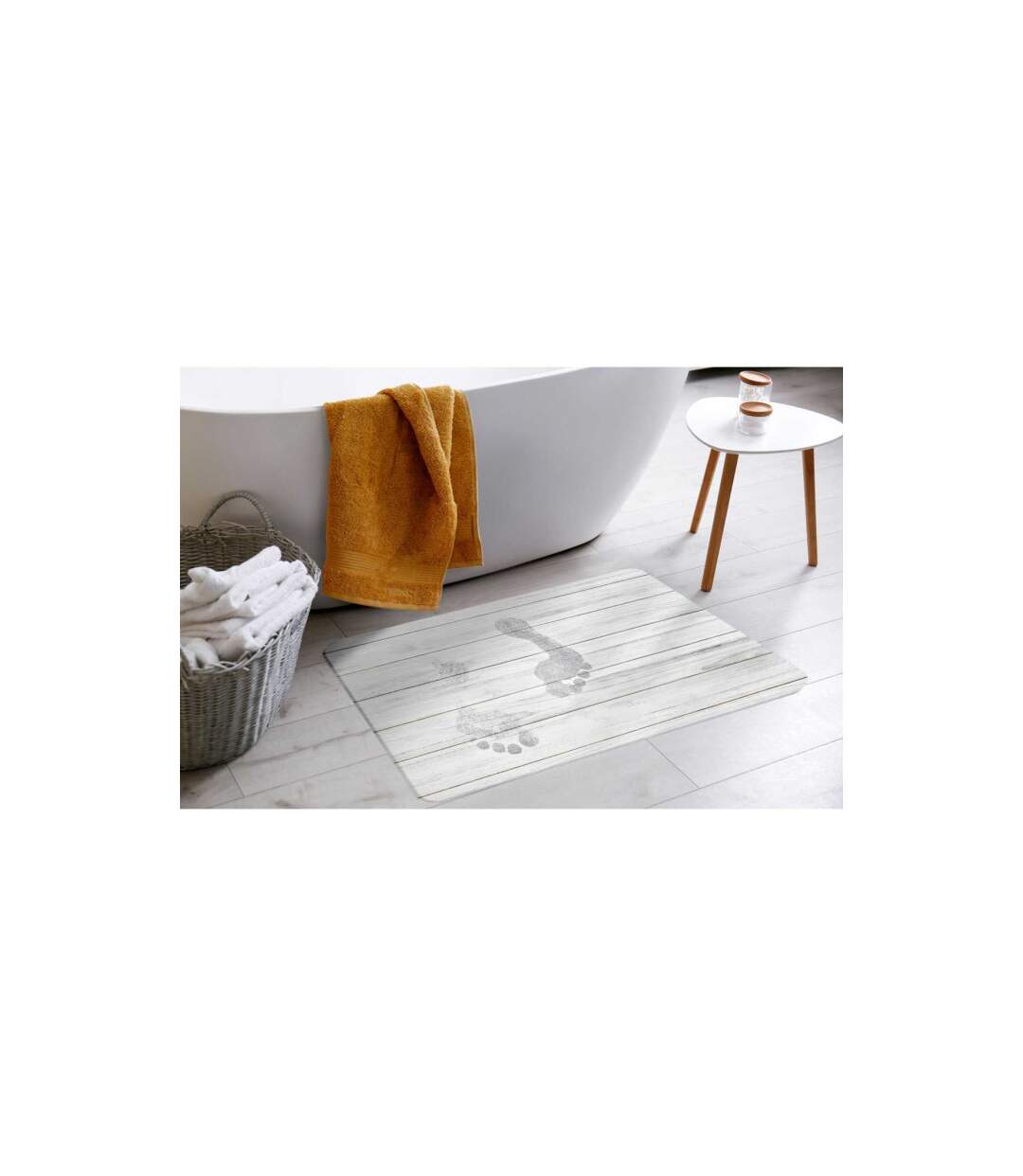Tapis de Bain Diatomite Agave 35x45cm Gris-2