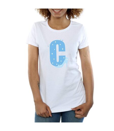 Disney Femme/Les femmes Alphabet C Is For Cinderella - T-shirt en coton (Blanc) - UTBI36955