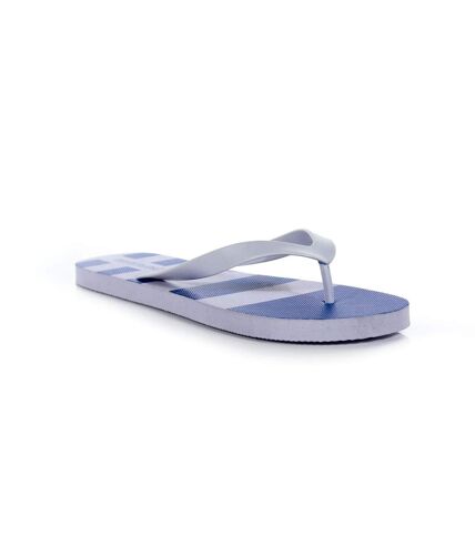 Regatta Mens Bali Striped Flip Flops (Lapis Blue/White) - UTRG7608
