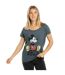 T-shirt Femme Gris Mickey Mouse-4