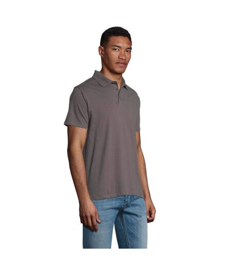 Polo Prescott Homme Gris Foncé SOLS
