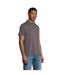 Polo Prescott Homme Gris Foncé SOLS-1