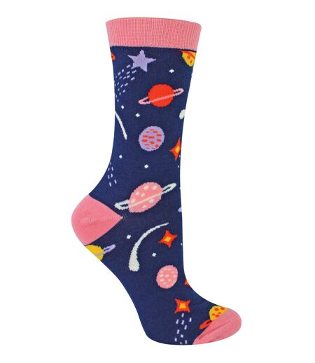 Miss Sparrow - Ladies Novelty Space Bamboo Socks