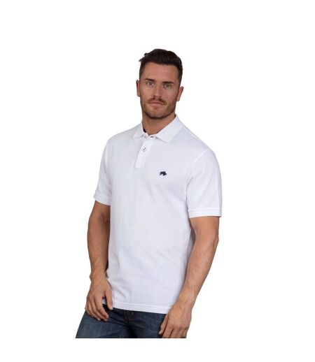 Polo Classic Homme Blanc Raging Bull