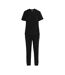 Ensemble De Pyjama Manches Courtes Femme Noir Miso-1