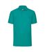 Mens 65/35 polo shirt emerald Fruit of the Loom