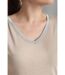 Tee shirt col v lurex manches courtes femme Tee Sun Taupe Clair | Gerard Pasquier-4