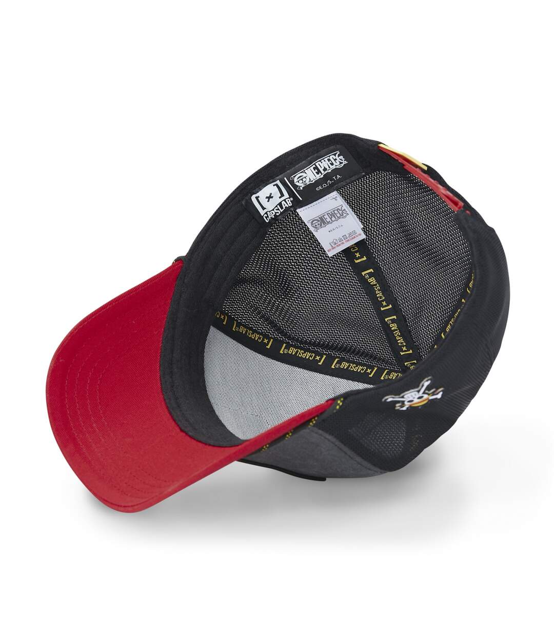 Casquette trucker avec filet finitions premium One Piece Mugiwara Capslab-5