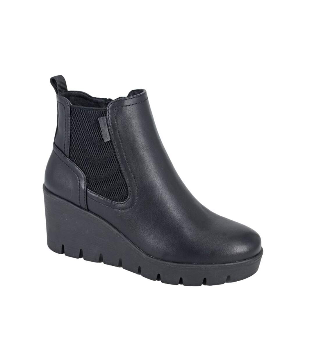 Womens/ladies Annina Ankle Boots Black Cipriata-1